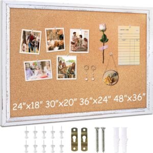 AUCT 22923 - DOLLAR BOSS 24" x 18" Rustic White Cork Board