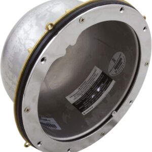 AUCT 23196 - $209 Light Niche, Pent Large SS, 3/4" Rear Hub, Vinyl/Fiberglass