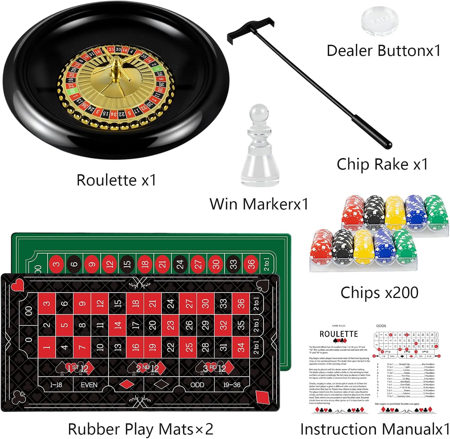 AUCT 22731 - $90 16 Inch Roulette Wheel Game Set - Image 2