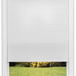 AUCT 23159 - Redi Shade No Tools Easy Lift Cordless Light Filtering White Fabric Shade