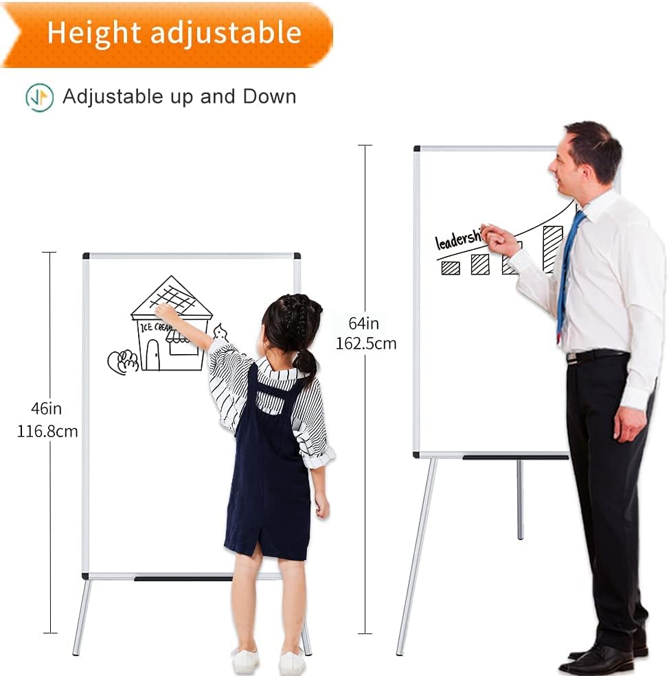 AUCT 22902 - $53 VIZ-PRO Whiteboard Easel, 36 x 24 Inches, Portable Stand Dry Erase Board - Image 2
