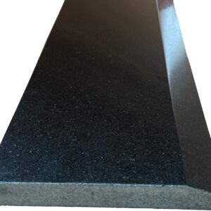 AUCT 22947 - $149 Tenedos Single Hollywood One High Beveled Absolute Black Marble Doorway Granite Floor