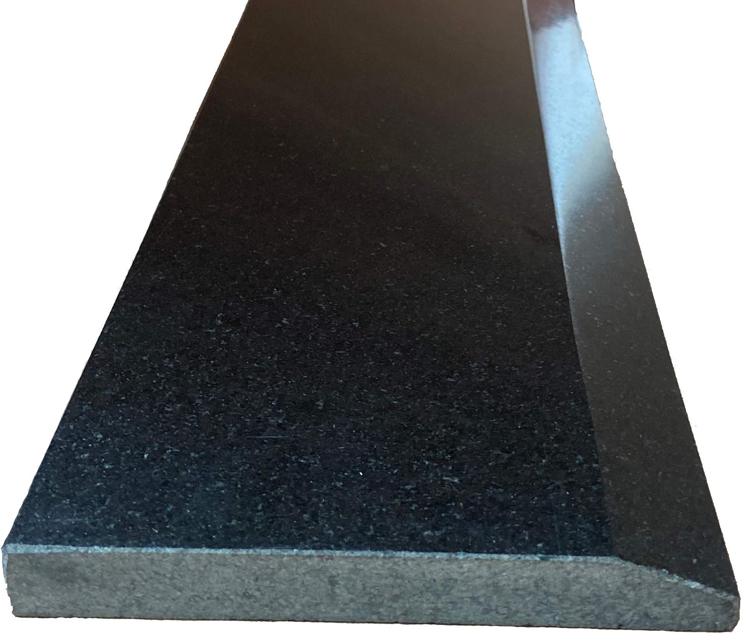 AUCT 22947 - $149 Tenedos Single Hollywood One High Beveled Absolute Black Marble Doorway Granite Floor
