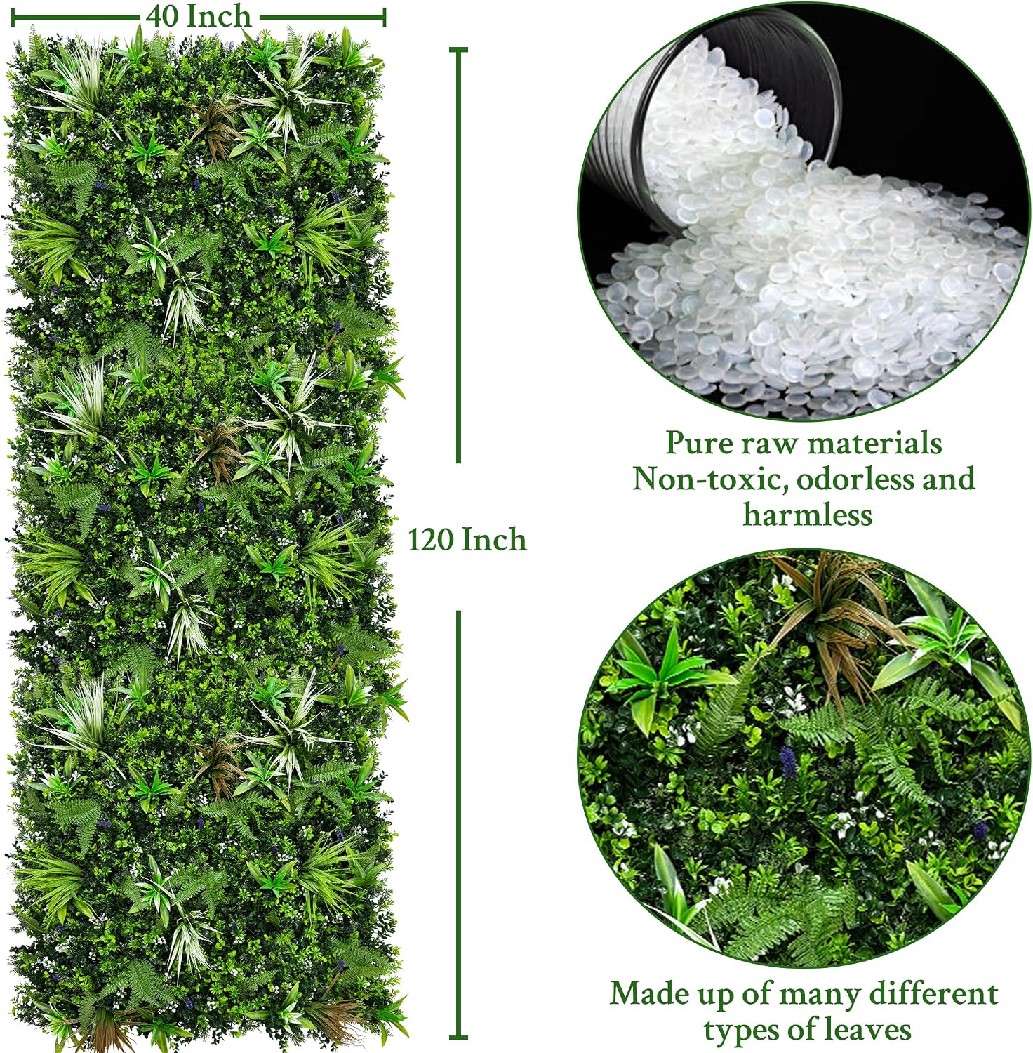 AUCT 24755 - $107 Artificial Boxwood Topiary Hedges Panel: 40' x 120' in(33.5 sqft) - Image 2