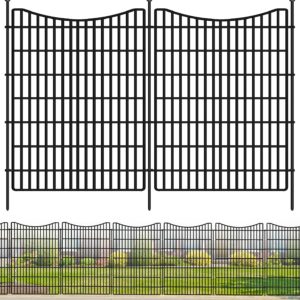 AUCT 24857 - $90 10 Panels No Dig Dog Fence Outdoor for Yard, 48 in (H) x 23.6 ft (L) Animal Barrier Fe
