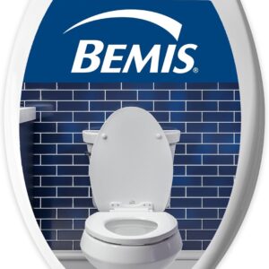 AUCT 23184 - Bemis 170 Durable Plastic Toilet Seat, Elongated, White