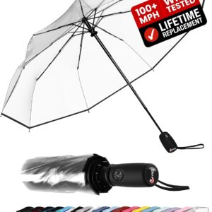AUCT 23291 - Repel Windproof Travel Umbrella - Compact & Withstands Winds up to 100MPH, Strongest Premi