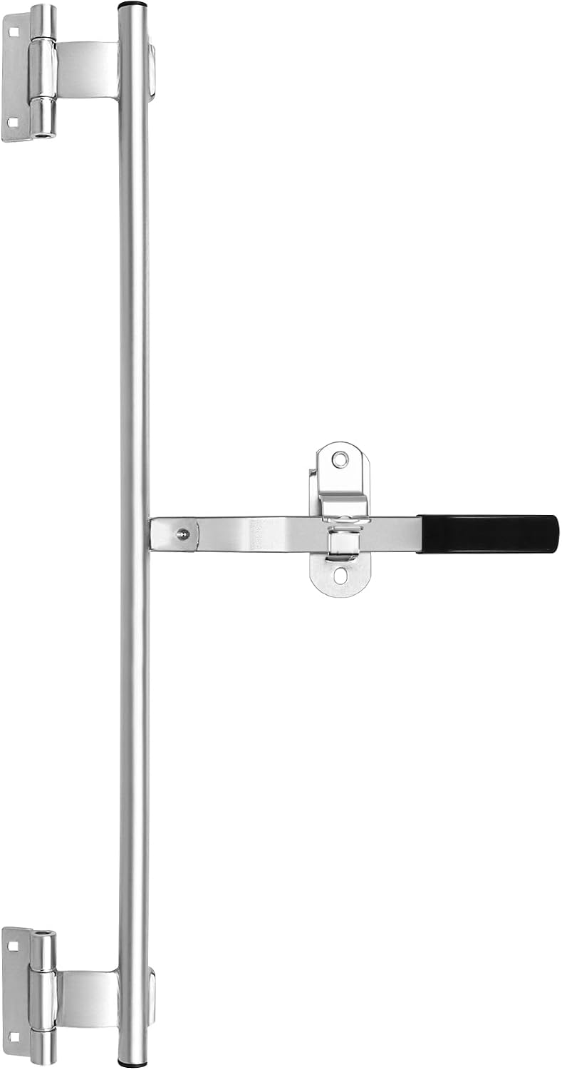 AUCT 22976 - QWORK Cargo Trailer Cambar Cam Bar Lock, 36" Trailer Door Latch, Zinc Plated, Folding Ramp