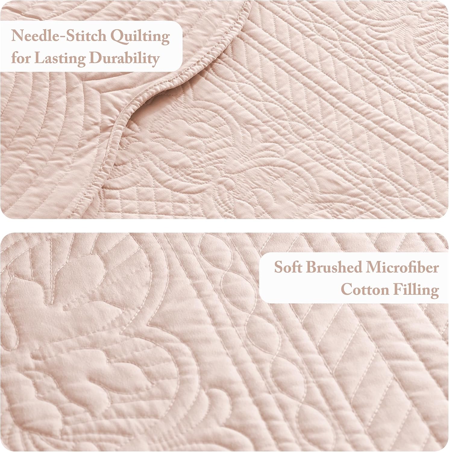 AUCT 23161 - $98 Madison Park Cottage Cotton Coverlet Set, 3-Piece King/Cal King Quilt Set - Image 3