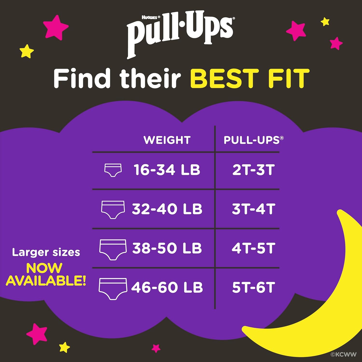 AUCT 23209 - Pull-Ups Girls' Night-Time Potty Training Pants, Size 5T-6T, 44 Count - Image 2