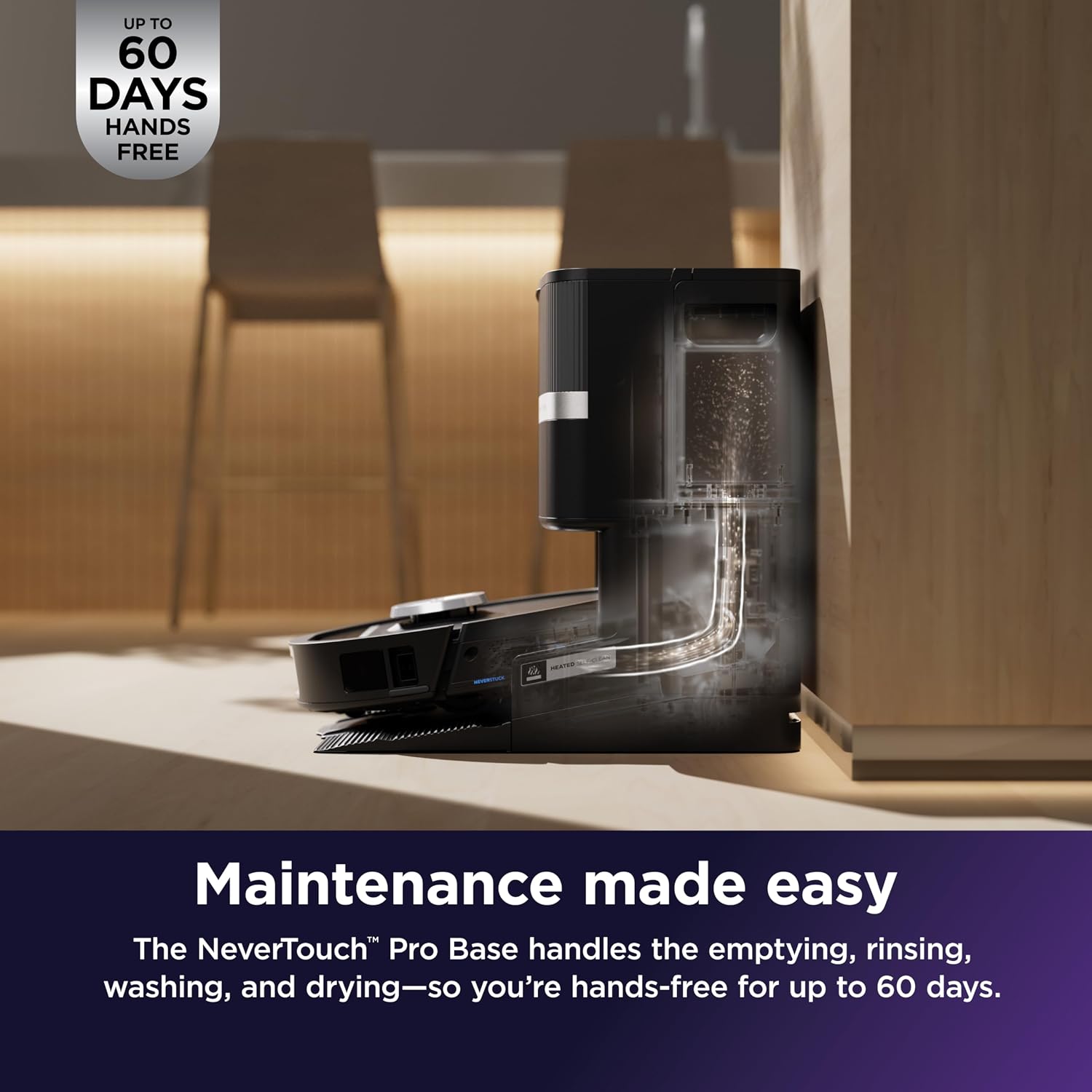 AUCT 24811 - $1300 Shark PowerDetect UV Reveal 2-in-1 Robot Vacuum & Mop, Black, RV3020XE - Image 4