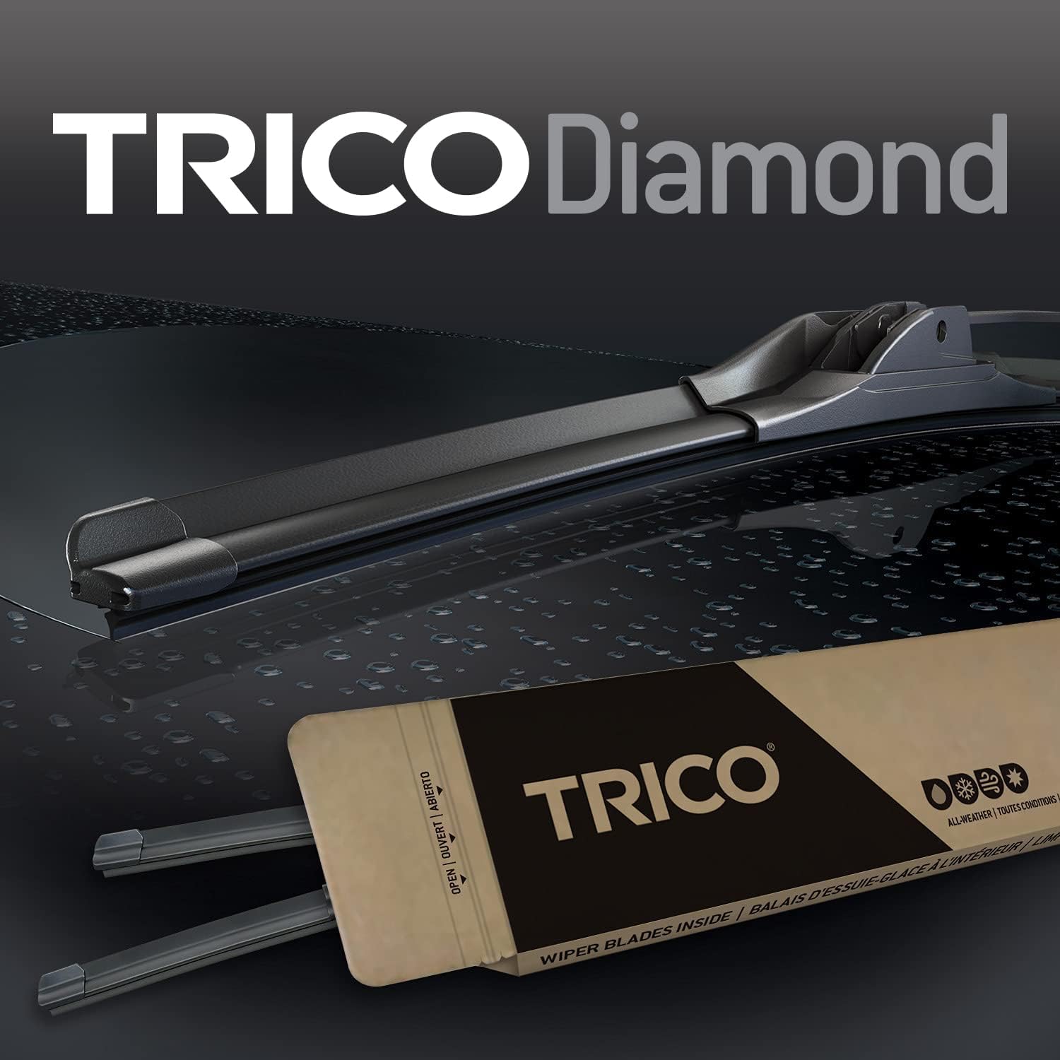 AUCT 22848 - TRICO Diamond 24" + 20" Super Premium Automotive Replacement Windshield Wiper Blades (Set - Image 4
