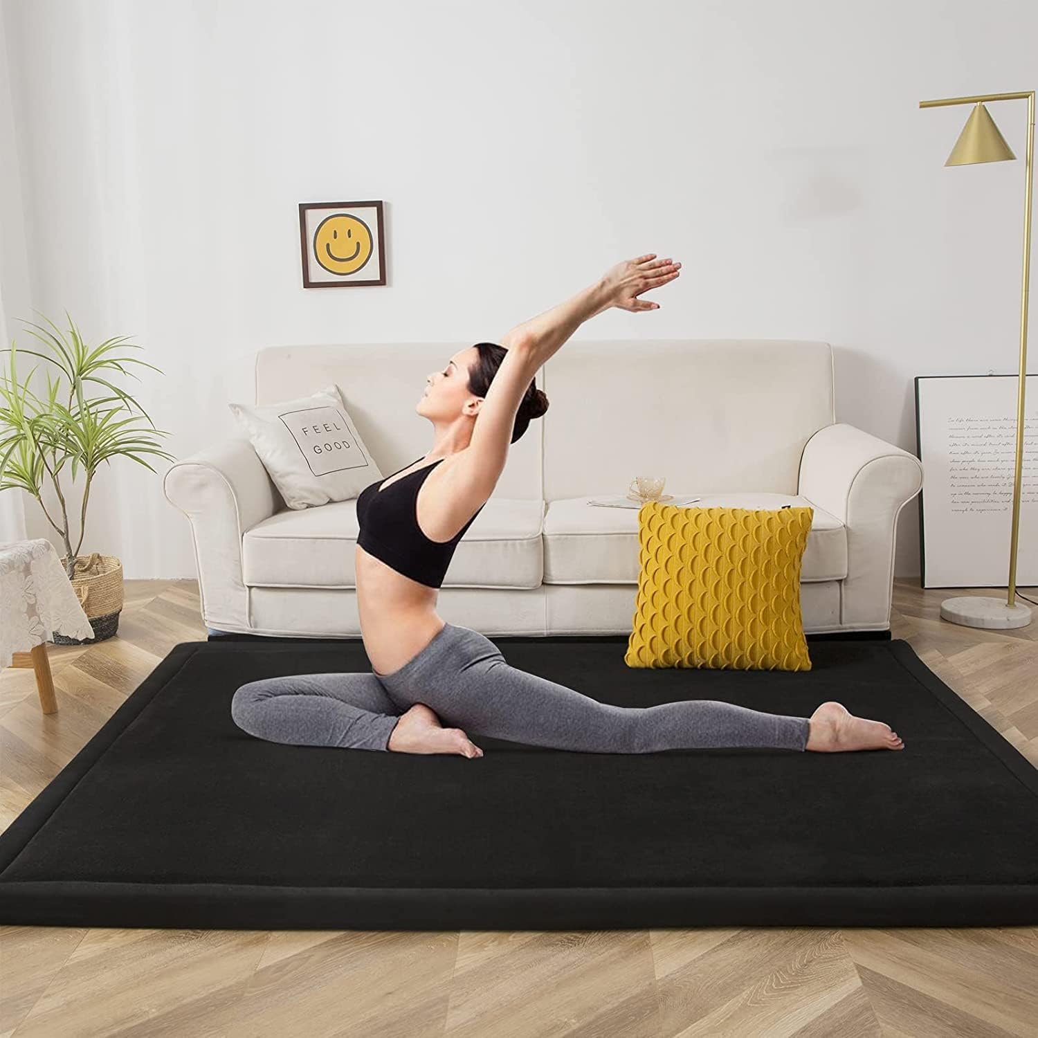 AUCT 23061 - $110 MAXYOYO Play Mat, 1.2" Thick Memory Foam Soft Padded Carpet with Non-Slip Backing, 5x - Image 2