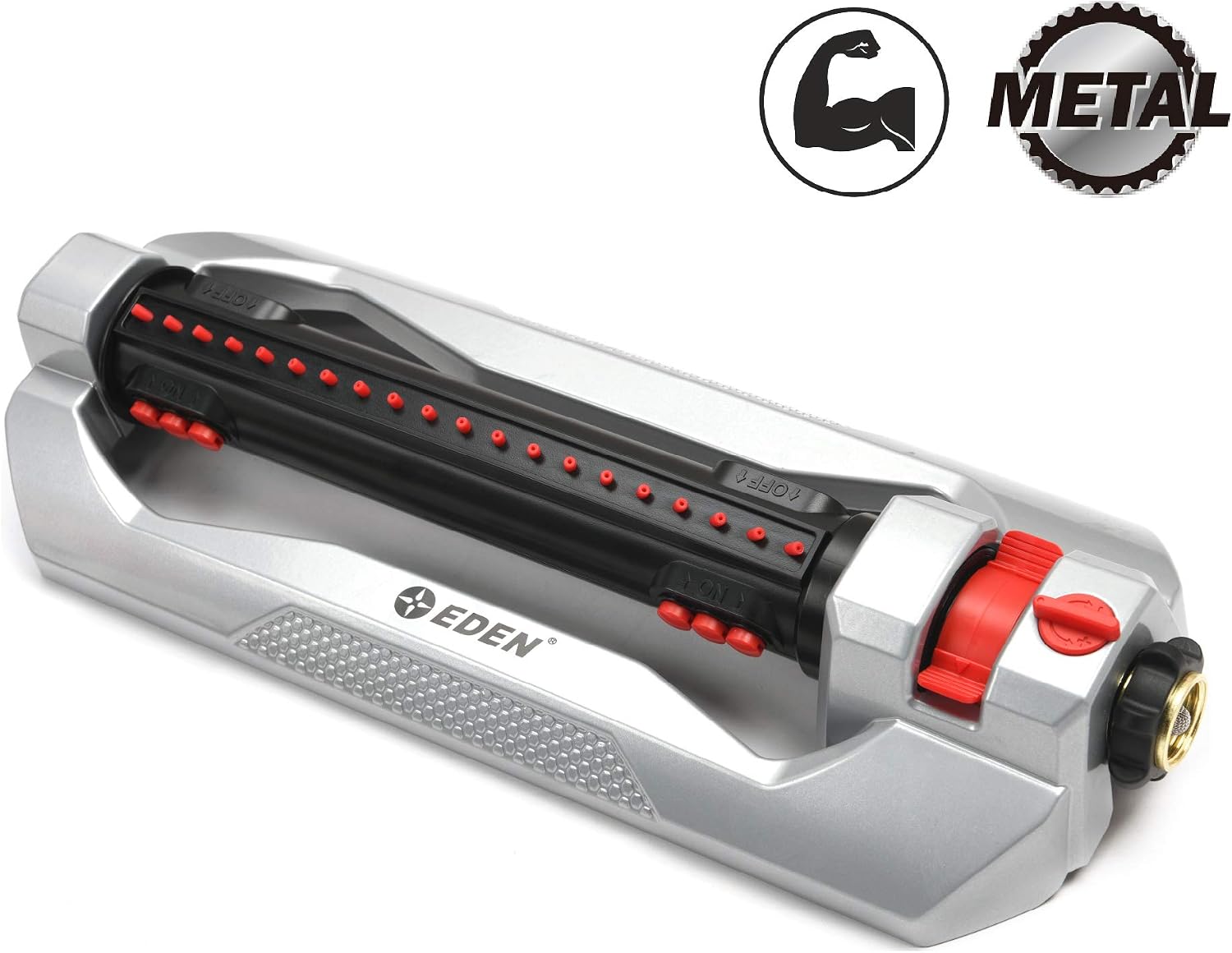 AUCT 23176 - Eden 96216 Heavy Duty Turbo Oscillating Sprinkler, Covers Up to 4,900 sq. ft., 20 Precisio - Image 4