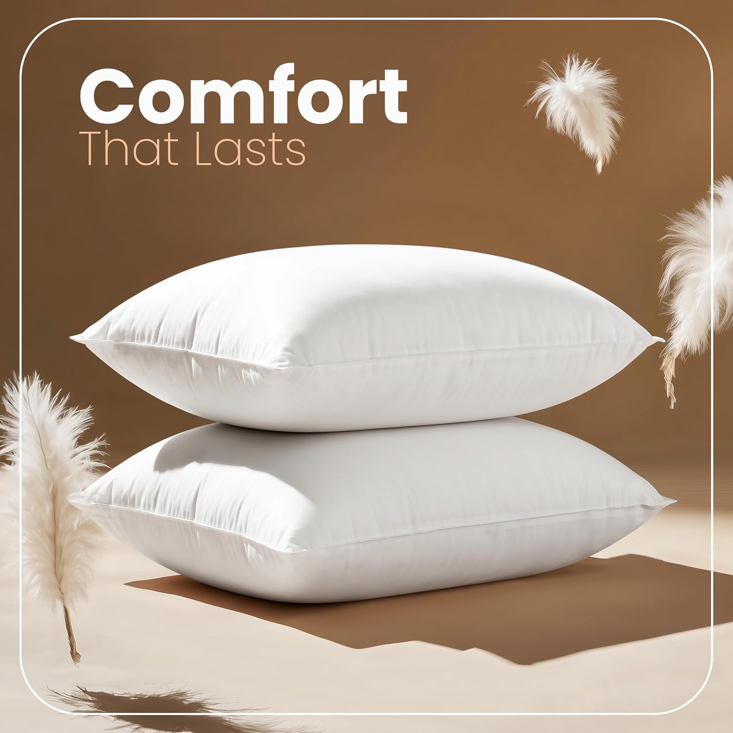 AUCT 23221 - Utopia Bedding 12x20 Pillow Inserts, White Throw Pillows for Couch, 2 Pack - Image 4