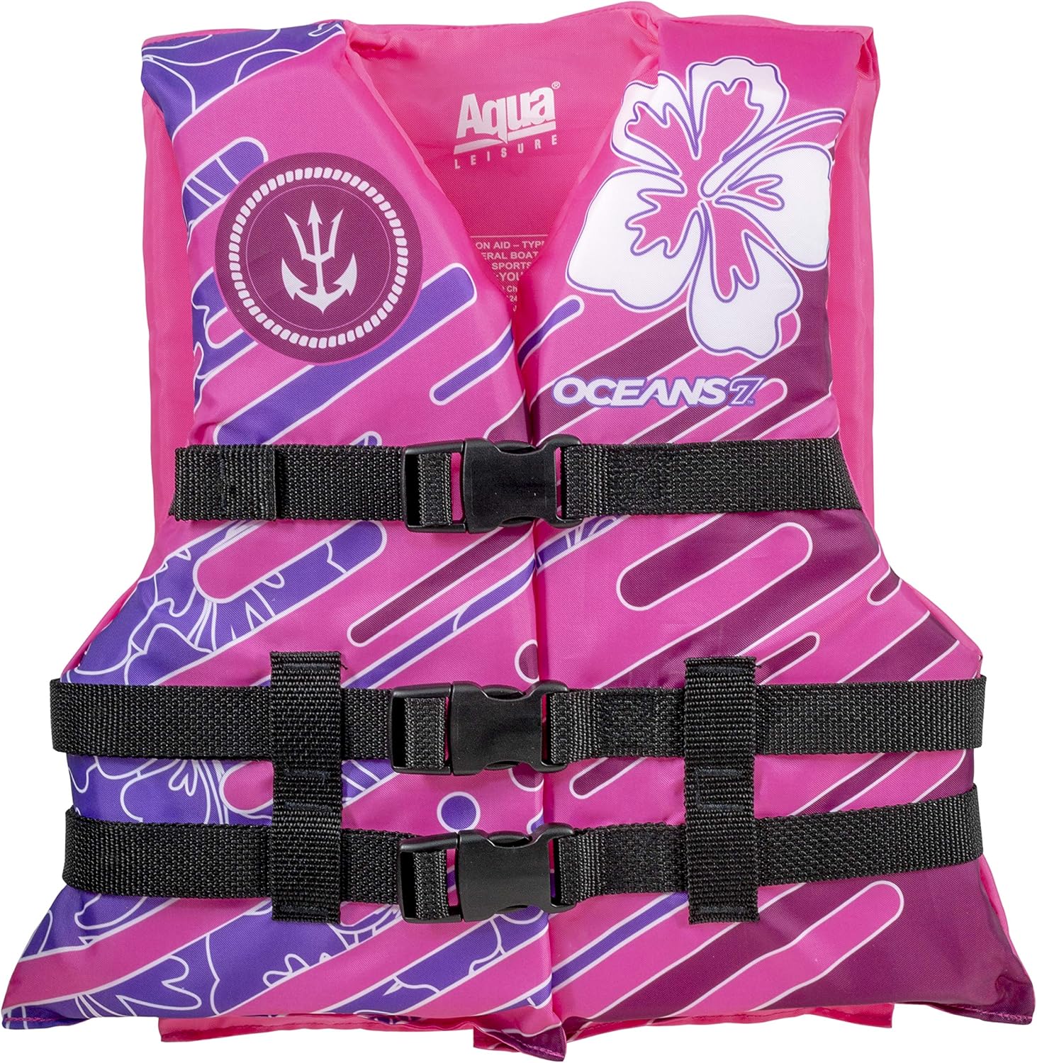 AUCT 22803 - Aqua Oceans 7 Life Jacket for Kids - US Coast Guard Approved Life Vest for Infant, Child & - Image 4