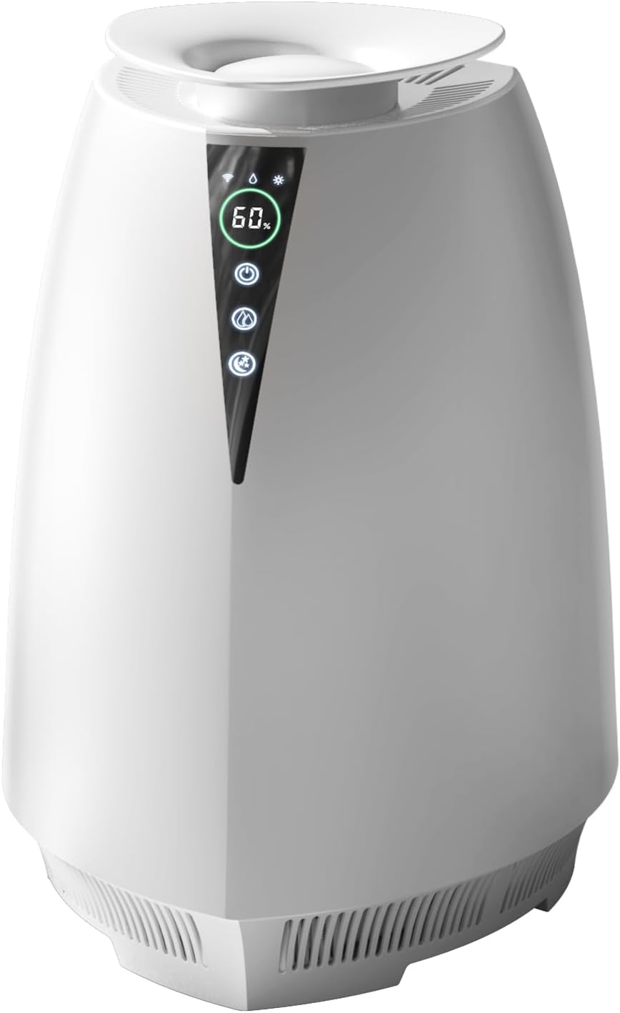 AUCT 24787 - $183 Humidifiers for Bedroom Large Room, 5L No Mist Humidifier for Baby Plants Quiet Top-F