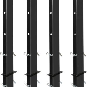 AUCT 22920 - $87 4 Pack 30" C Channel Pipe Stake for Flatbed Trailers Haulter