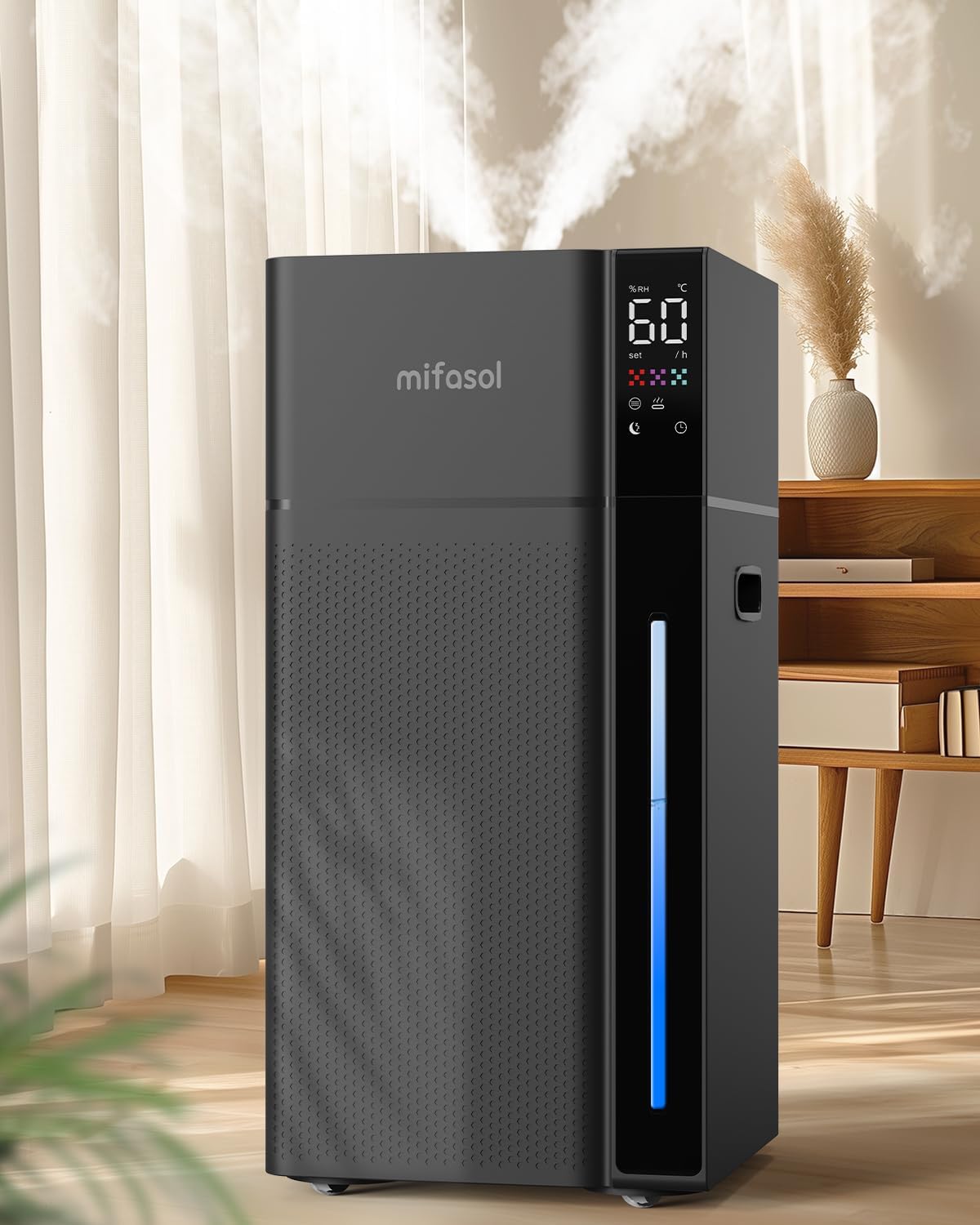 AUCT 24924 - $99 Mifasol Humidifier Large Room, 5.3Gal/20L Cool Mist Humidifiers for Home 1500 sq ft, D