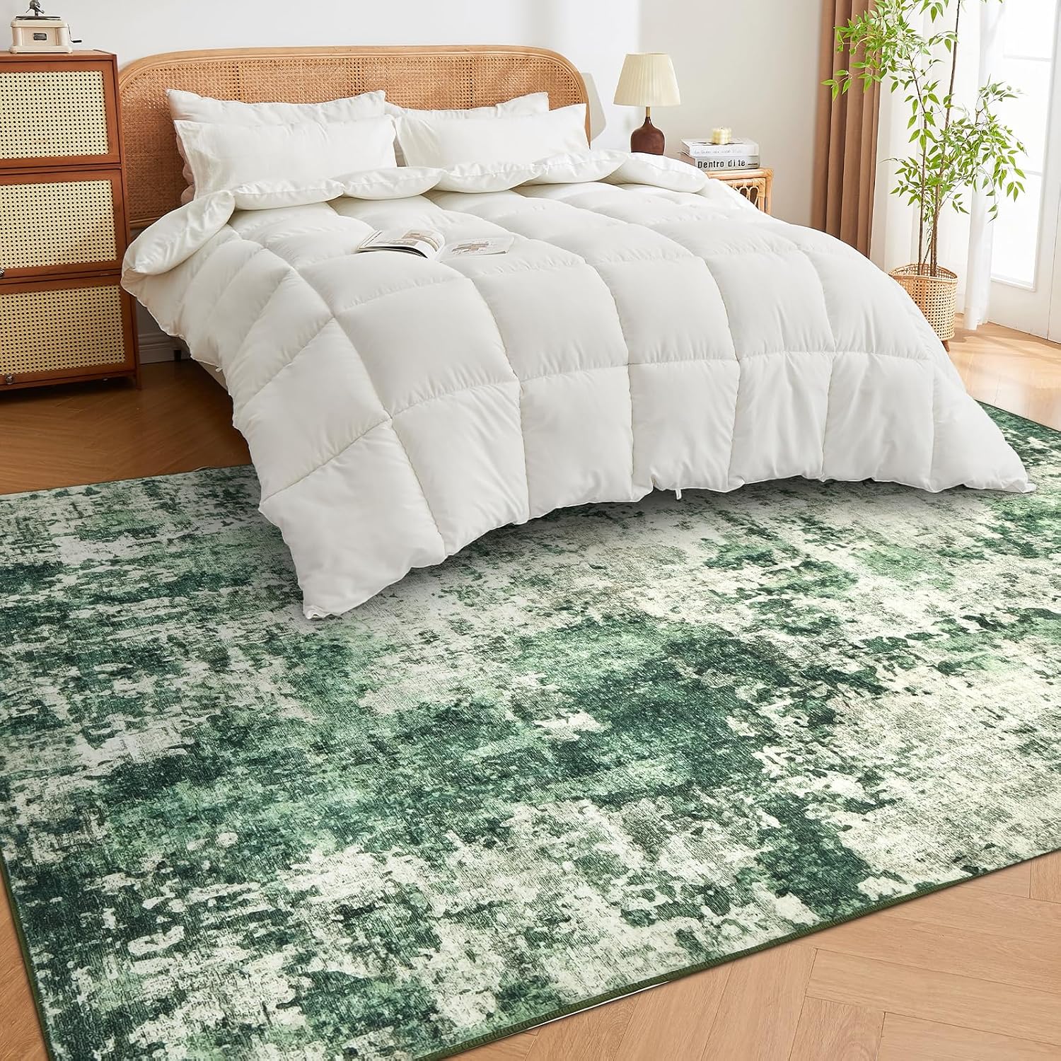 AUCT 23004 - $76 Rugs for Bedroom 8X10 Washable Foldable Non Slip Living Room Area Rug Under Dining Tab - Image 4