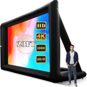 AUCT 24843 - $220 23FT Inflatable Projector Movie Screen for Outdoor Projection