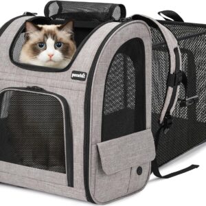 AUCT 23170 - $66 pecute Cat Backpack Expandable, Dog Carrier Backpack Breathable, Large