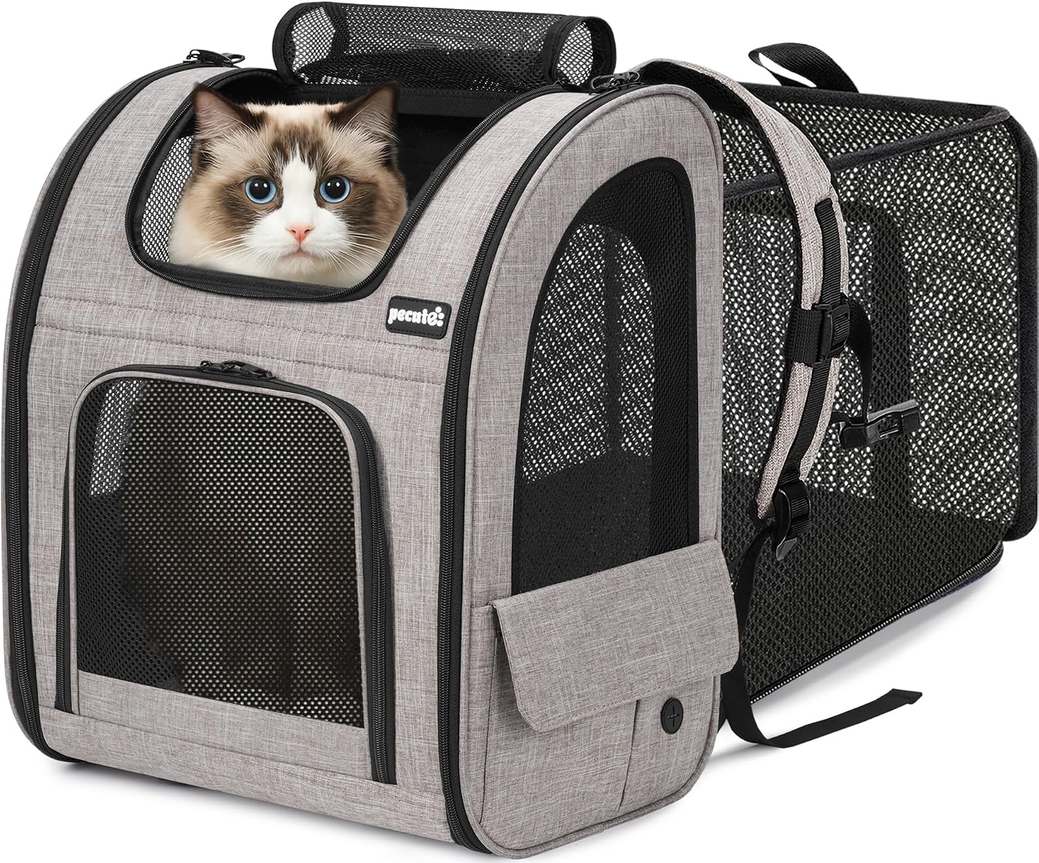 AUCT 23170 - $66 pecute Cat Backpack Expandable, Dog Carrier Backpack Breathable, Large