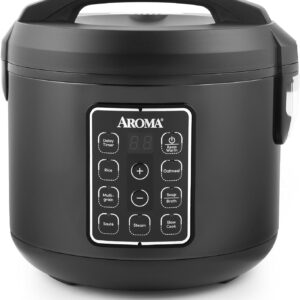 AUCT 23244 - $56 AROMA Digital Rice Cooker, Multicooker, 6-Cup (Uncooked) / 12-Cup (Cooked), Steamer,