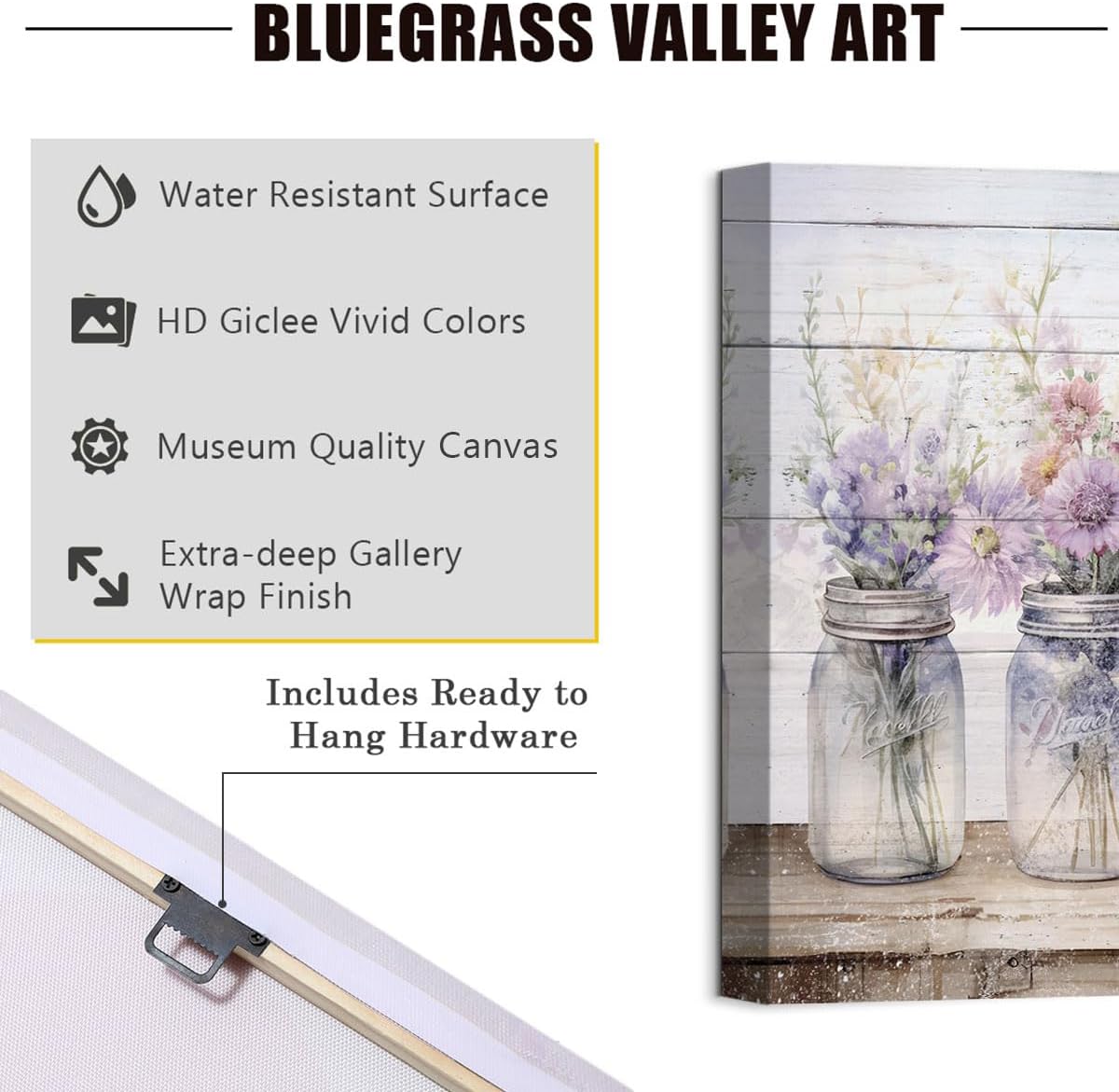 AUCT 23249 - Farmhouse Decor Wall Art Purple Pink Flowers Painting Prints Watercolor Floral Plants Pict - Image 3