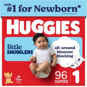 AUCT 22980 - Huggies Little Snugglers Diapers Size 1, 96 Count