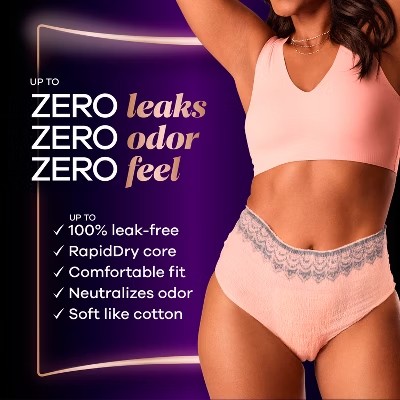 AUCT 24770 - $53 Always Discreet Boutique Underwear Women's Incontinence - Maximum Protection - Large - - Image 4