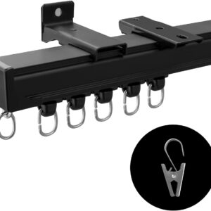 AUCT 24852 - Ceiling Curtain Track,Curtain Track Wall Mounted,Ceiling Mount Rail Room Divider Tracks Ex