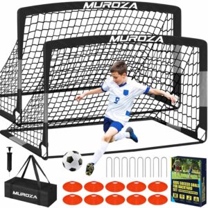 AUCT 23277 - $60 Soccer Goal, Kids Soccer Goals for Backyard Set, Pop Up Soccer Net