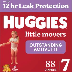 AUCT 22753 - $63 Huggies Little Movers Diapers Size 7, 88 Count (2 Packs of 44)