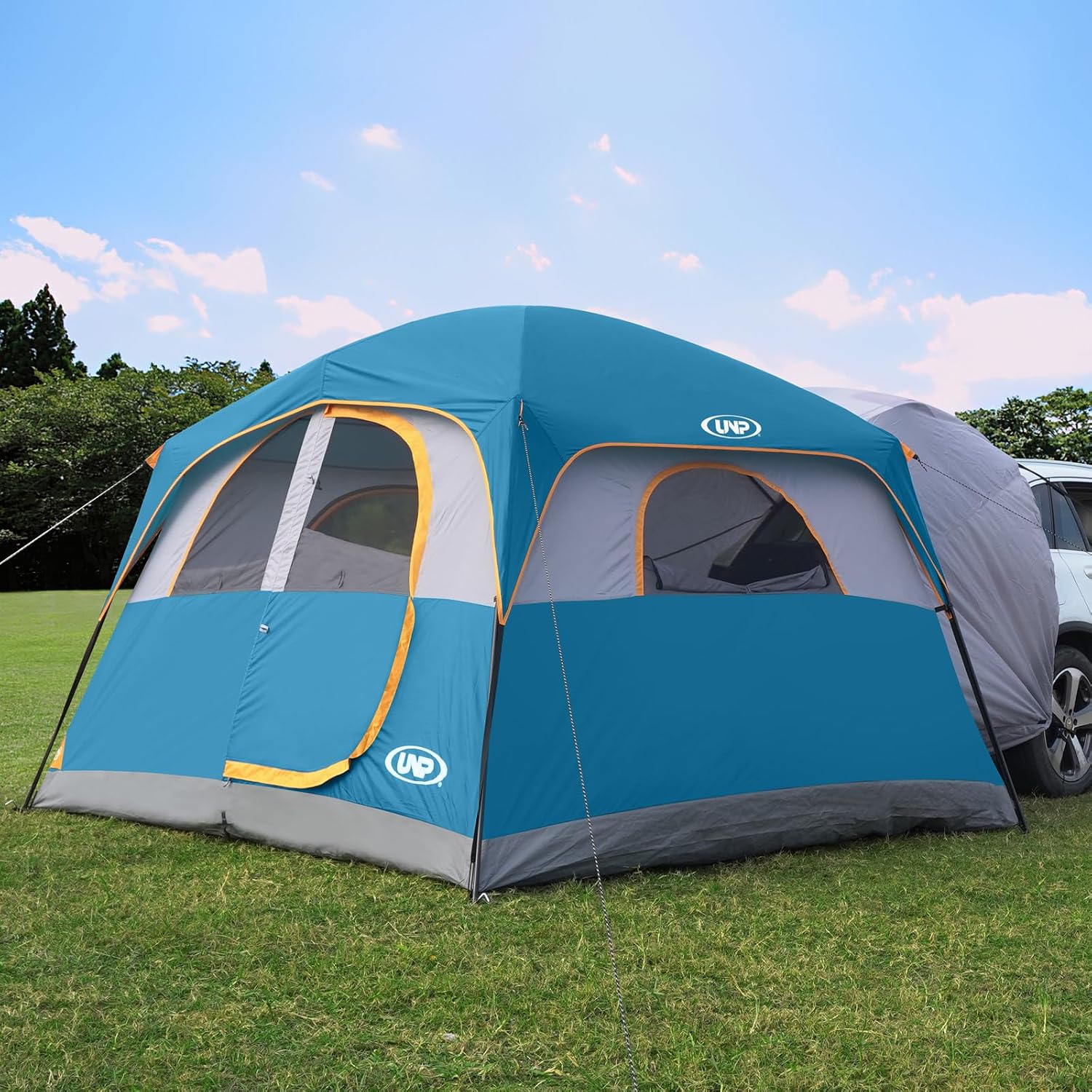 AUCT 22899 - $140 UNP SUV Tents for Camping 6 Person Car Camping Tailgate Tent for Outdoor