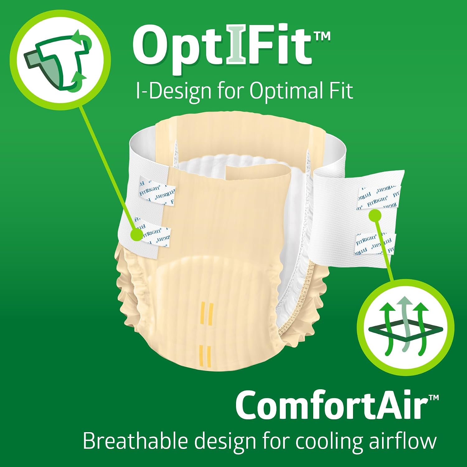 AUCT 24927 - $75 FitRight Adult Diapers, Extra+ Heavy Absorbency, XL (Waist Size 56in-64in), 80 Count, - Image 2