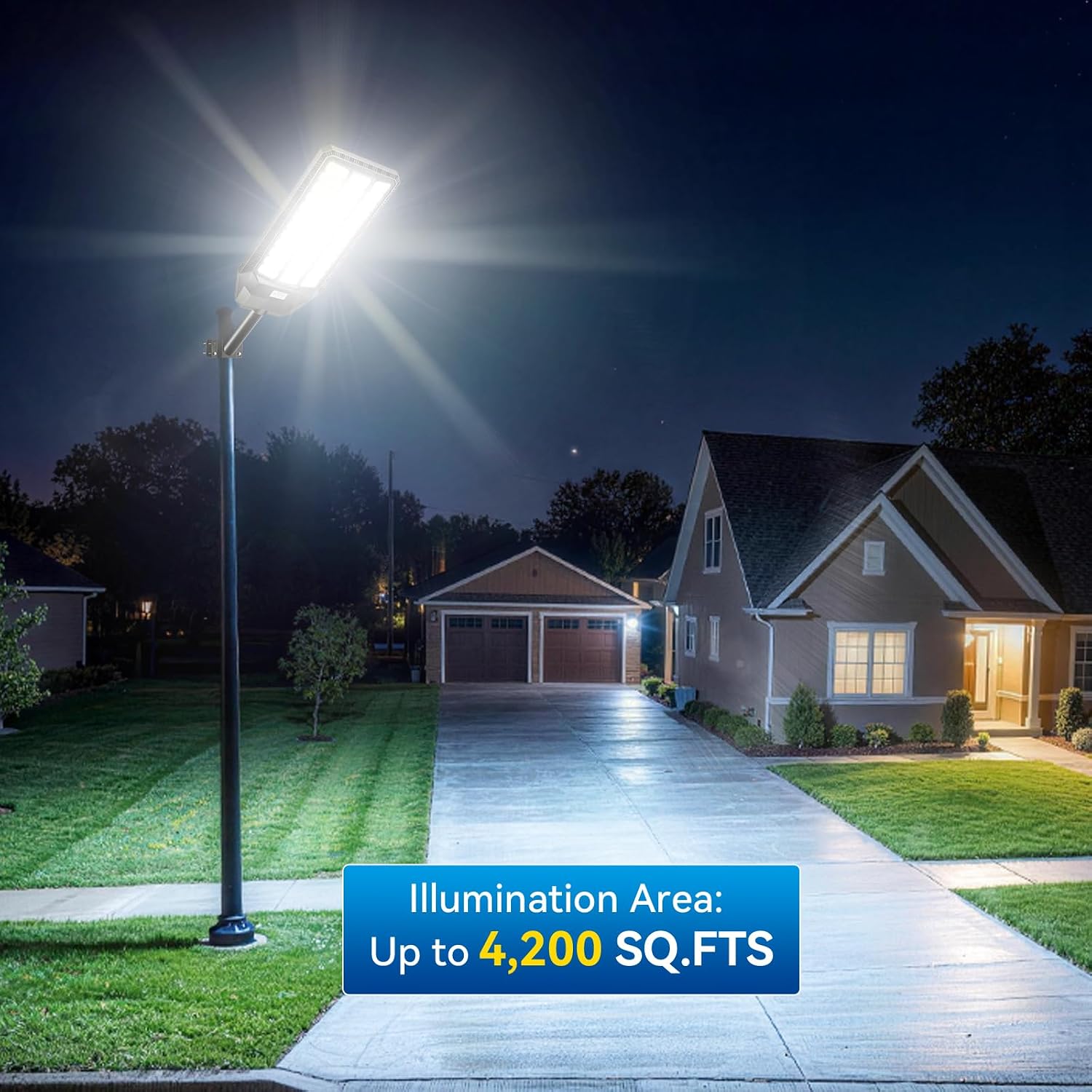 AUCT 24935 - $155 CEDIO 12000W Commercial Grade Solar Street Lights Outdoor IP67 Waterproof - Image 2
