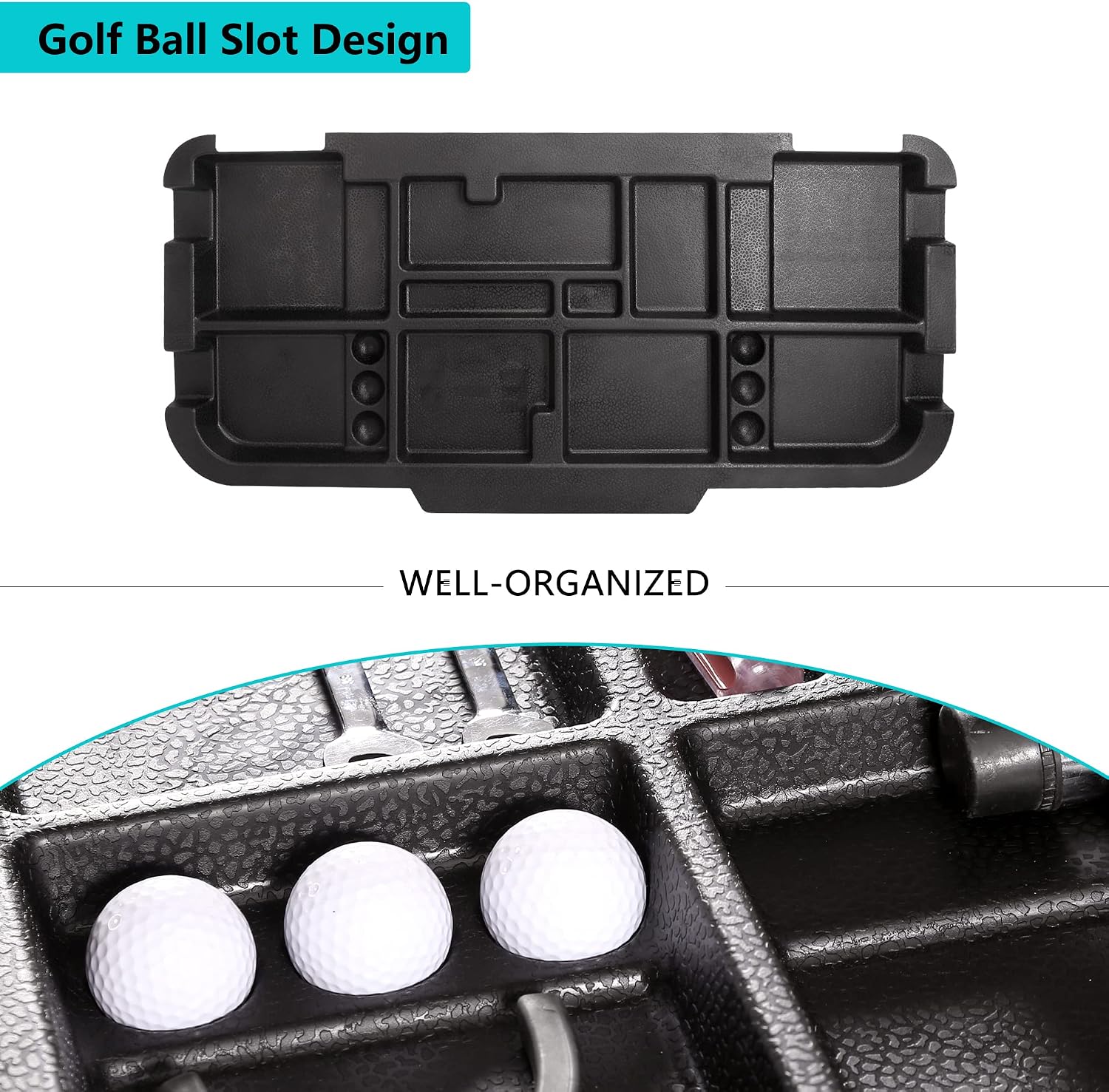 AUCT 23156 - $70 10L0L Golf Cart Under Seat Storage Tray Only for 2008-UP EZGO RXV Electric Vehicle wit - Image 4