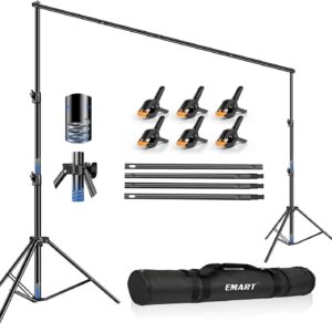 AUCT 23283 - $103 EMART 12x10Ft Heavy Duty Backdrop Stand, Adjustable Banner Stand for Photo