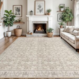 AUCT 23045 - $170 SIILOOM 9x12 Washable Area Rug, Non Slip Large Rug for Bedroom Living Room