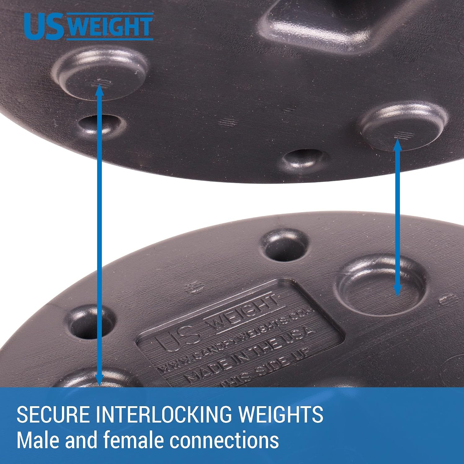 AUCT 22881 - US Weight 40 Pound Canopy Weight Set of 4 and Carry Strap with No-Pinch Design - Easy Inst - Image 4
