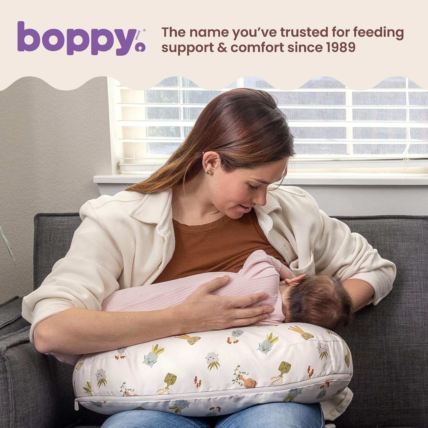 AUCT 24850 - Boppy Nursing Pillow, Safe Ergonomic Breastfeeding & Baby Feeding Support - Image 2