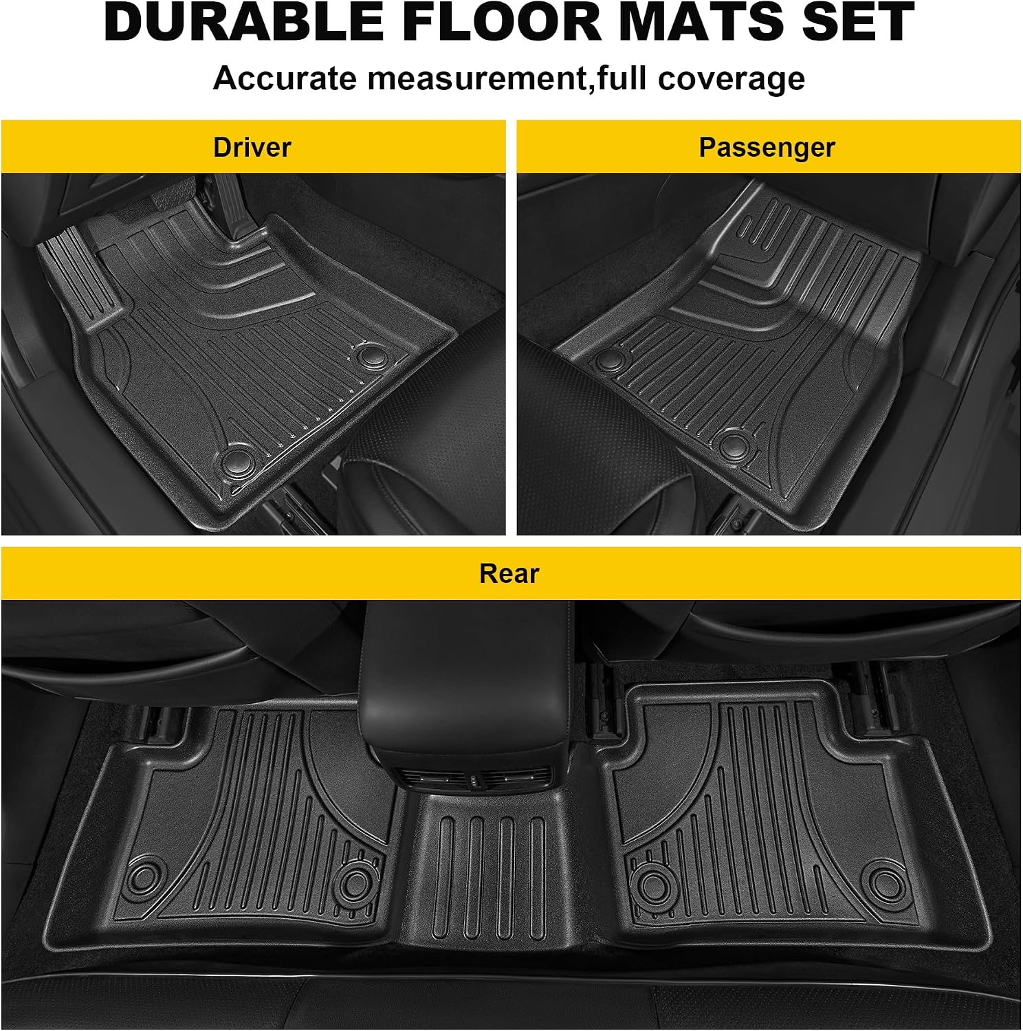 AUCT 22686 - $96 Floor Mats Compatible with 2019-2026 BMW 3 Series (Only Sedan) - Image 2