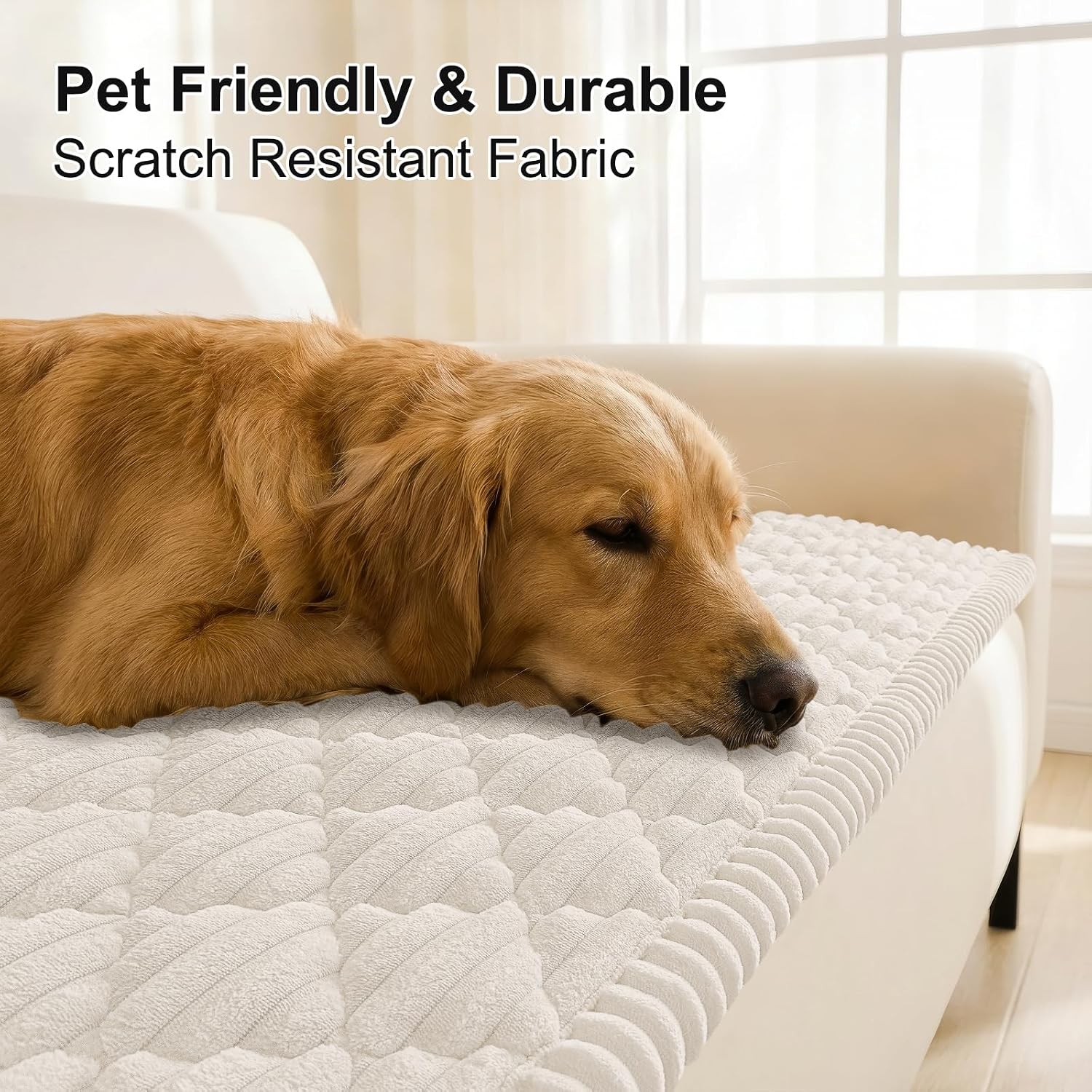 AUCT 24888 - Smiry Couch Cover for Dogs Washable, Non Slip Fuzzy Pet Sofa Protector - Image 3