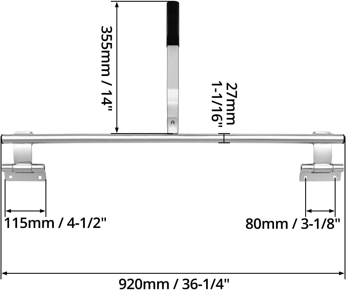 AUCT 22976 - QWORK Cargo Trailer Cambar Cam Bar Lock, 36" Trailer Door Latch, Zinc Plated, Folding Ramp - Image 2