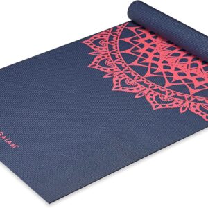 AUCT 22747 - Gaiam Yoga Mat Classic Print, 4mm Non-Slip Mat