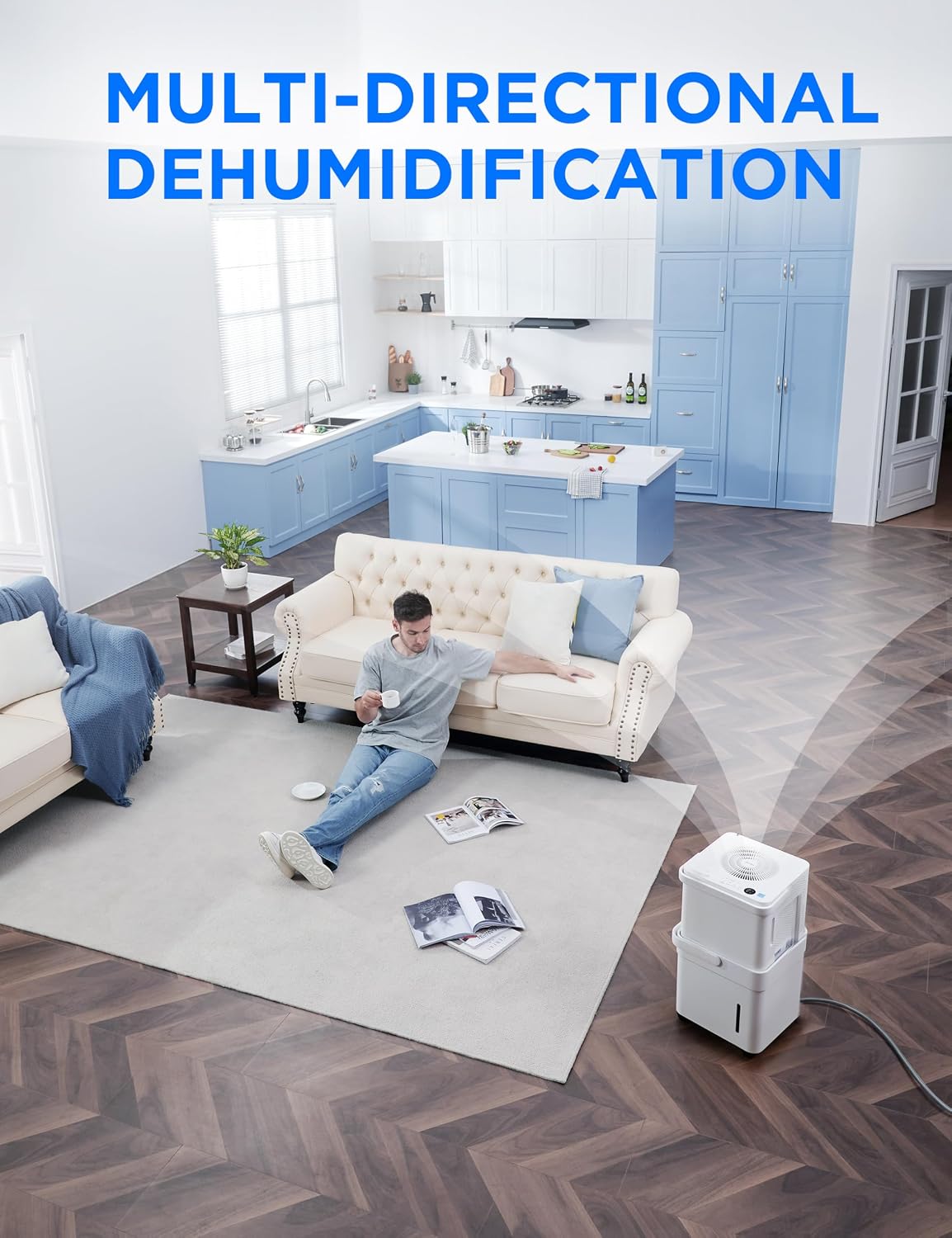 AUCT 24969 - $250 Midea Cube 35 Pint Dehumidifier for Basement, 3,500 Sq. Ft, Energy star - Image 2
