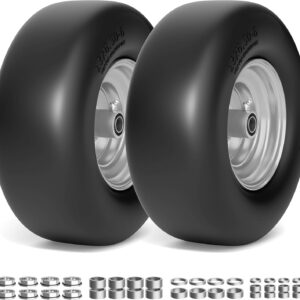 AUCT 24949 - $56 TEPU 13x6.50-6 Flat Free Lawn Mower Tire and Wheel for Zero Turn Mower