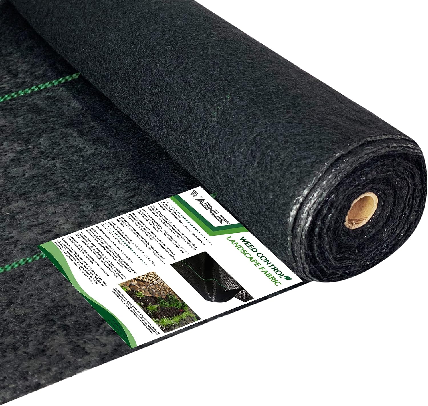 AUCT 22810 - $60 WAENLIR 5.8oz 4ft x100ft Heavy Duty Weed Barrier Landscape Fabric, Woven Geotextile Ga