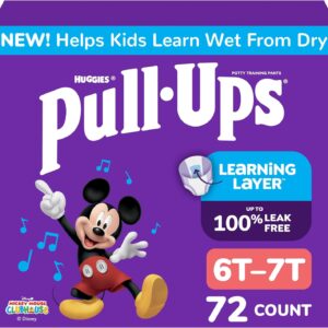 AUCT 23164 - Pull-Ups Boys' Potty Training Pants, Size 6T-7T Training Underwear (55-75 lbs), 72 Count